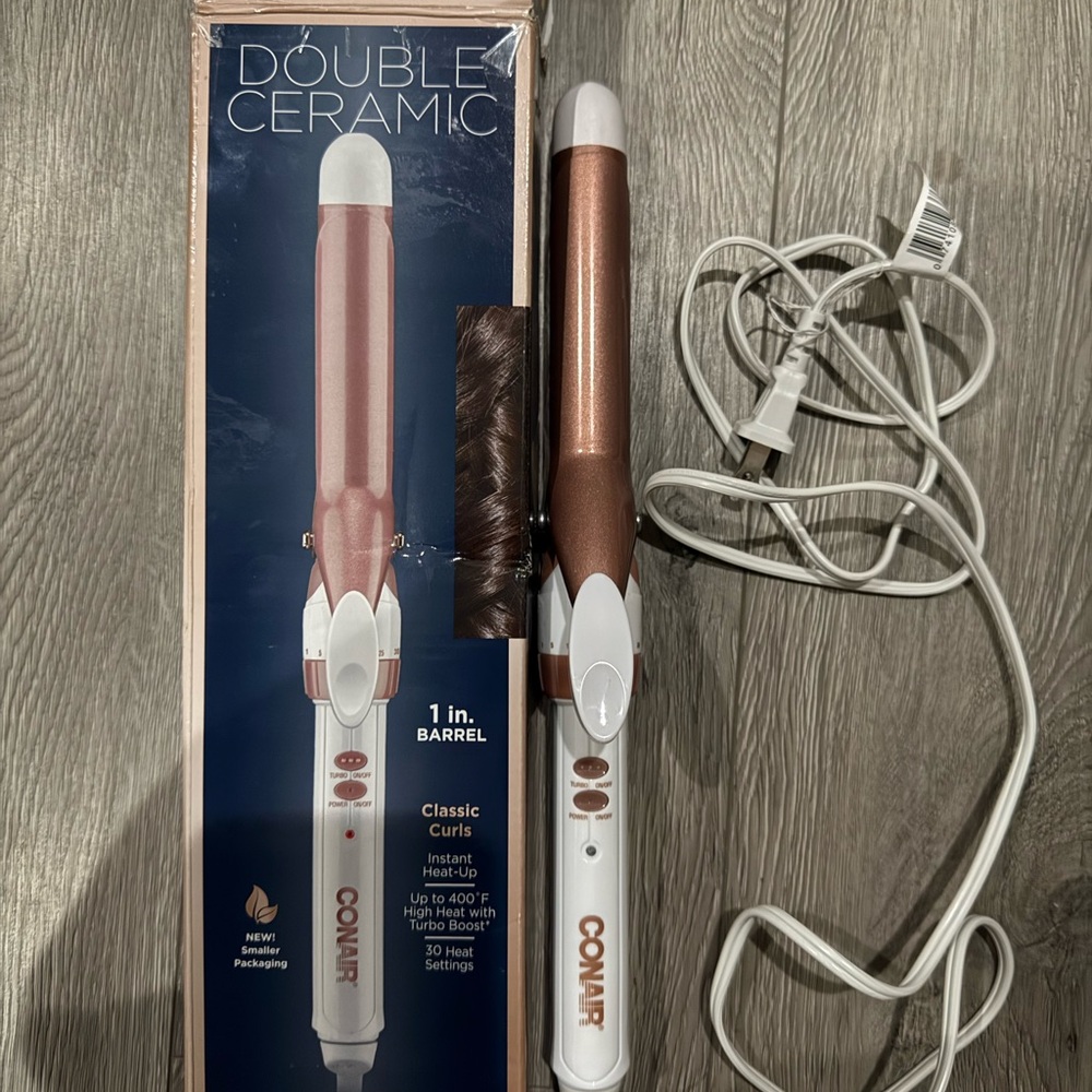 Conair Double Ceramic Curling Iron - Rose Gold